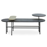 Serrano Black Oak Veneer and Marble Coffee Table