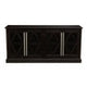 Lyon Black Oak Wood 4 Door Sideboard