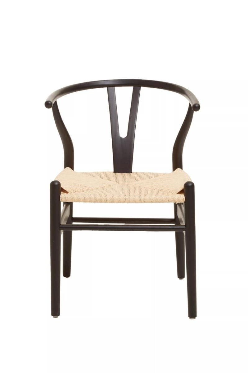 Lyon Wishbone Matte Black Chair