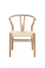 Lyon White Oak Wood Chair Weave Seat