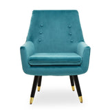 Sara Green Velvet Armchair