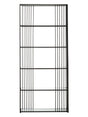 Trento Five Tier Black Bookshelf