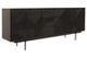 Jakara Black Finish Sideboard with 4 Doors and 3 Drawers