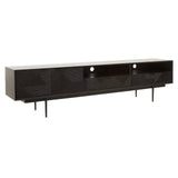 Jakara Black Finish Carved Media Unit