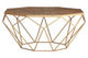 Jodi Octagonal Wooden Coffee Table with Gold Frame