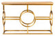 Jarloi Oak Wood and Gold Console Table