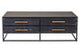 Judd Black Finish 4 Drawer Coffee Table