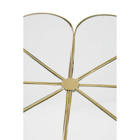 Rabia Petal Coffee Table With Mirrored Top