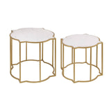 Rabia Set Of 2 Tables With Quatrefoil Top
