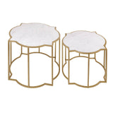 Rabia Set Of 2 Tables With Quatrefoil Top