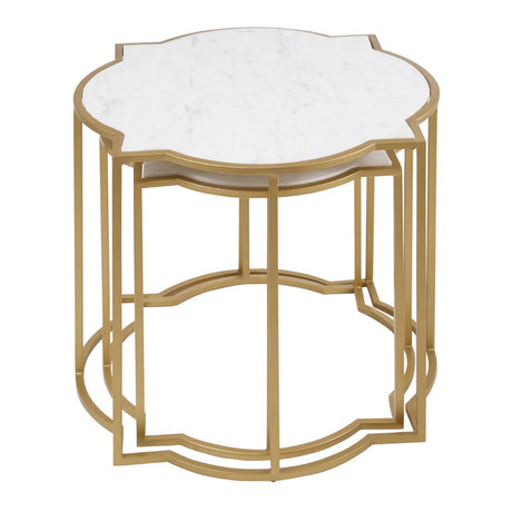 Rabia Set Of 2 Tables With Quatrefoil Top