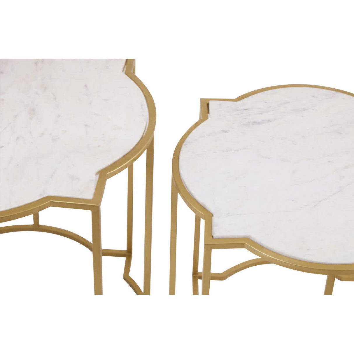 Rabia Set Of 2 Tables With Quatrefoil Top