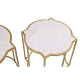 Rabia Set Of 2 Tables With Quatrefoil Top