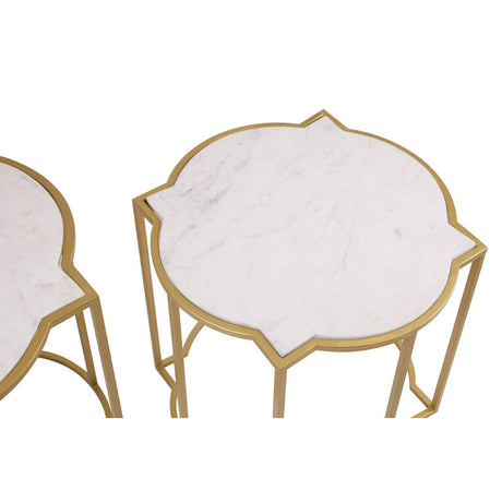 Rabia Set Of 2 Tables With Quatrefoil Top