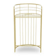Rabia Gold Finish Lounge Chair