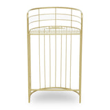 Rabia Gold Finish Lounge Chair