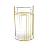 Rabia Gold Finish Lounge Chair