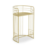 Rabia Gold Finish Lounge Chair