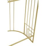 Rabia Gold Finish Lounge Chair