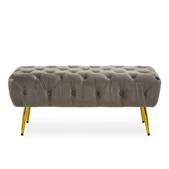 Tamra Gold Leg Footstool