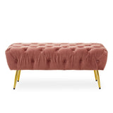 Tamra Gold Leg Footstool