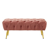 Tamra Gold Leg Footstool