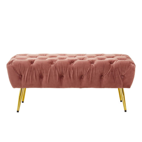 Tamra Gold Leg Footstool