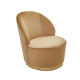 Kids Tamra Gold Base Velvet Chair