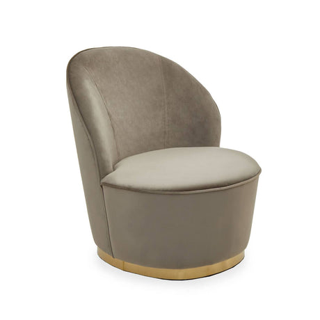 Kids Tamra Gold Base Velvet Chair