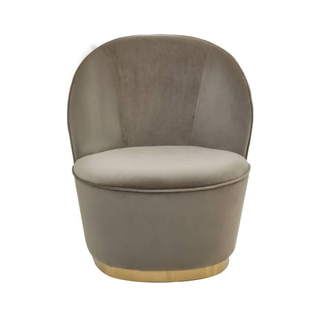 Kids Tamra Gold Base Velvet Chair