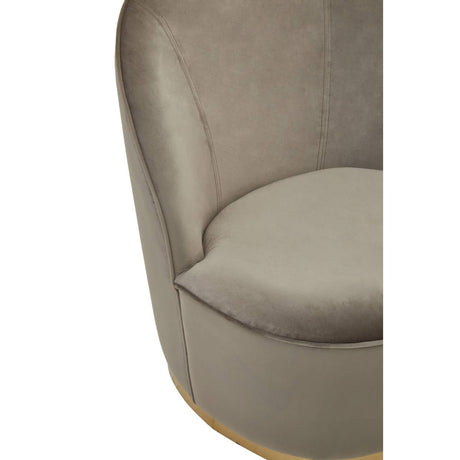 Kids Tamra Gold Base Velvet Chair