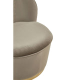 Kids Tamra Gold Base Velvet Chair