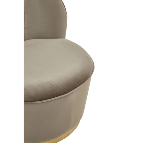 Kids Tamra Gold Base Velvet Chair