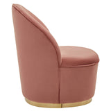 Kids Tamra Gold Base Velvet Chair