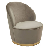 Tamra Velvet Gold Base Chair