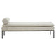 Harley Natural Linen Textured Iron Frame Day Bed