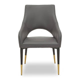 Gilden Grey Leather Effect Dining Chair