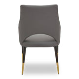 Gilden Grey Leather Effect Dining Chair