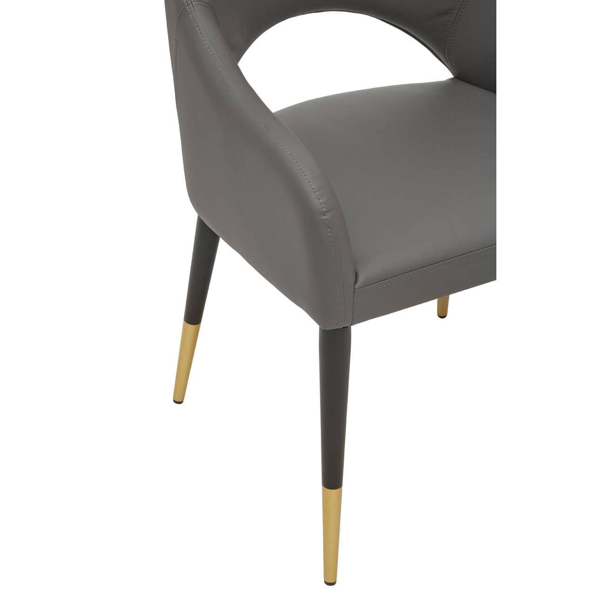 Gilden Grey Leather Effect Dining Chair