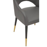Gilden Grey Leather Effect Dining Chair