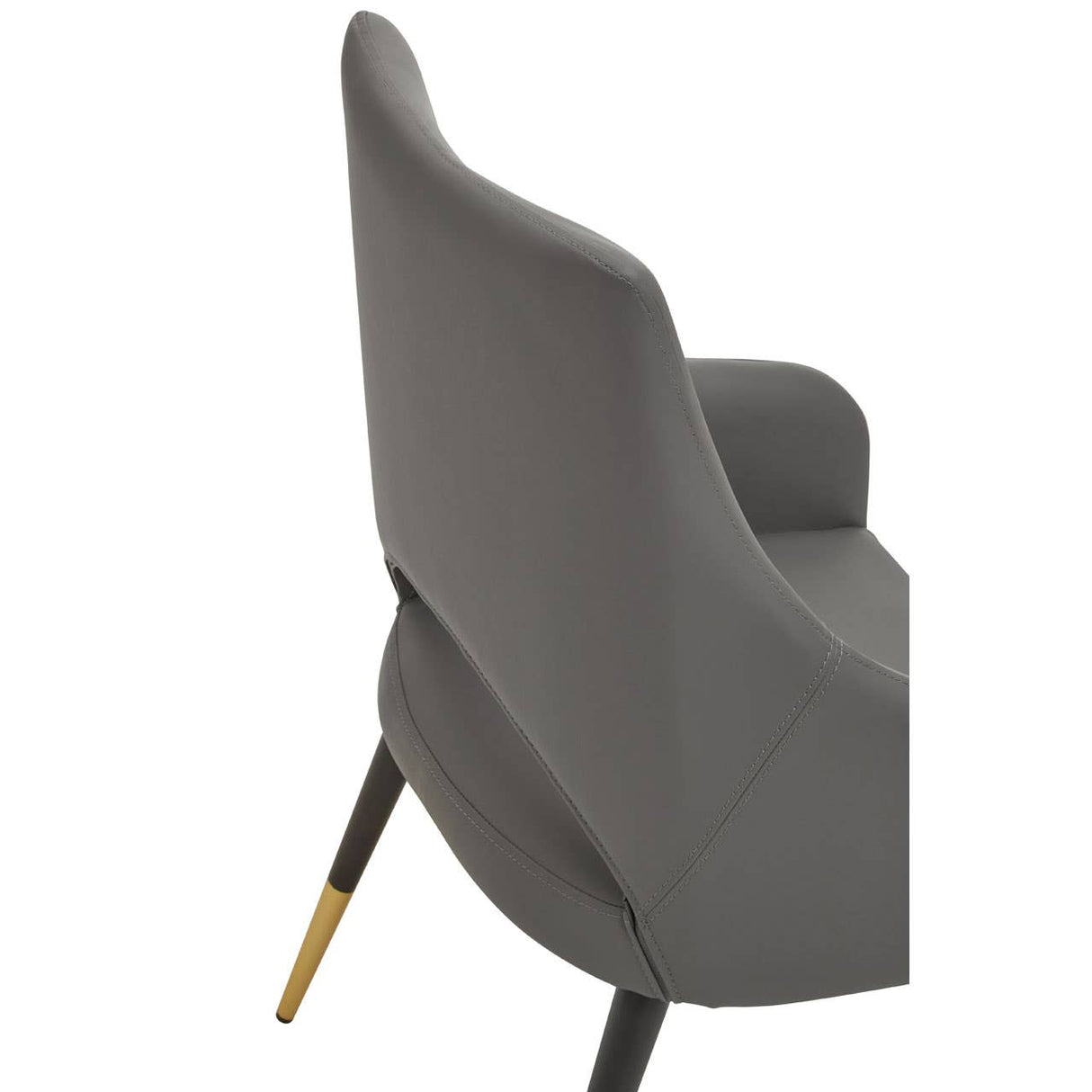 Gilden Grey Leather Effect Dining Chair