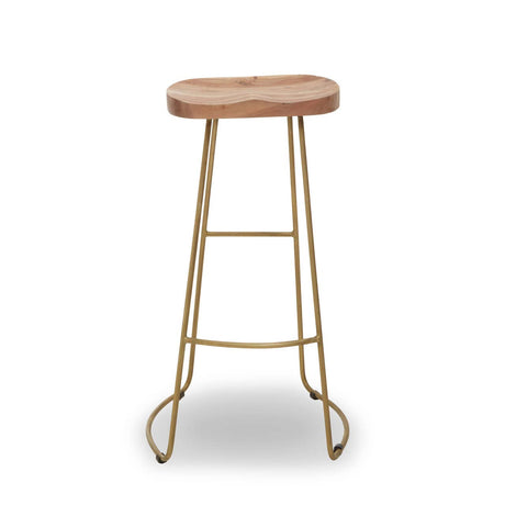 Nandri Acacia Wood Bar Stool