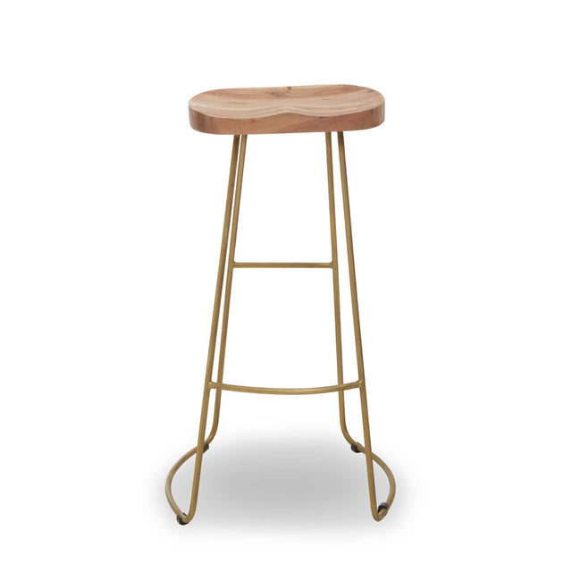 Nandri Acacia Wood Bar Stool