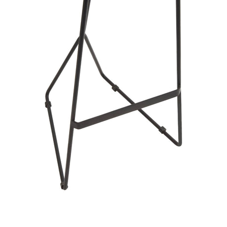 Nandri Distressed Brown Leather Bar Stool