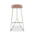 Nandri Antique Silver Frame Bar Stool