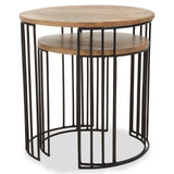 Nandri Set Of 2 Mango Wood Side Tables
