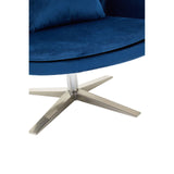Kalo Navy Velvet Armchair