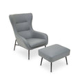 Kaiko Grey Armchair And Footstool