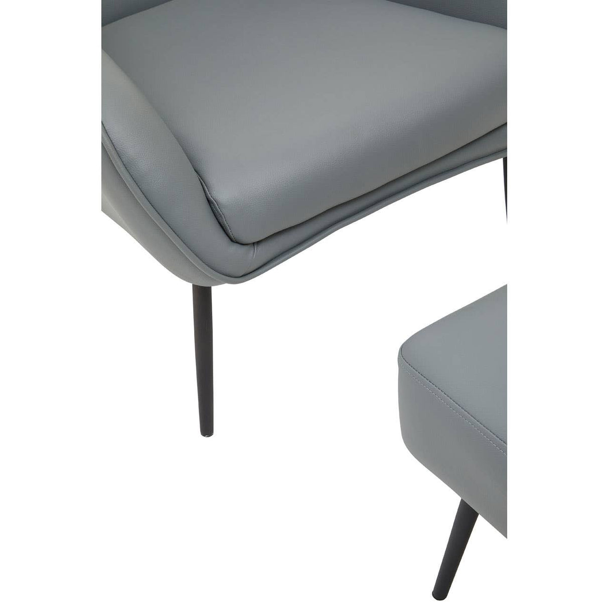 Kaiko Grey Armchair And Footstool