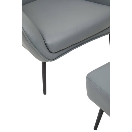 Kaiko Grey Armchair And Footstool